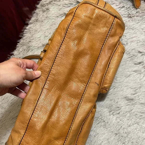 Vintage LIEBESKIND Berlin Brown Leather Handbag - Picture 10 of 13